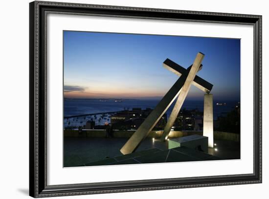 Largo da Cruz Quebrada (Fallen Cross), Pelourinho, Salvador (Salvador de Bahia), Bahia, Brazil-Yadid Levy-Framed Photographic Print