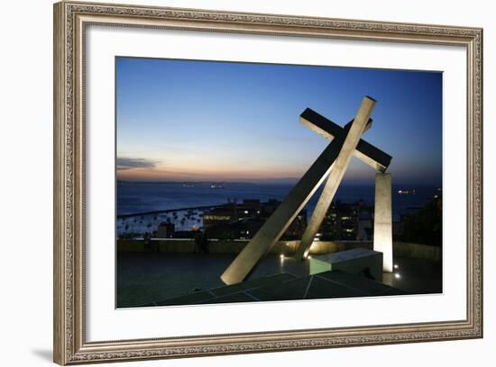 Largo da Cruz Quebrada (Fallen Cross), Pelourinho, Salvador (Salvador de Bahia), Bahia, Brazil-Yadid Levy-Framed Photographic Print