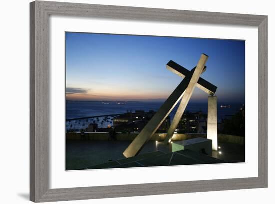 Largo da Cruz Quebrada (Fallen Cross), Pelourinho, Salvador (Salvador de Bahia), Bahia, Brazil-Yadid Levy-Framed Photographic Print