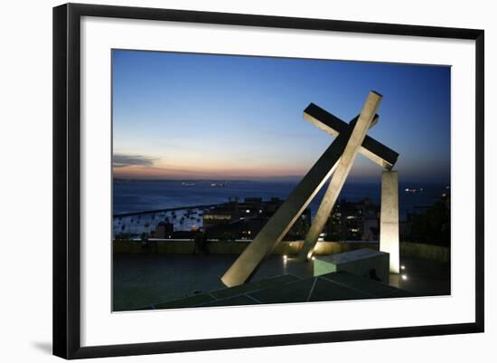 Largo da Cruz Quebrada (Fallen Cross), Pelourinho, Salvador (Salvador de Bahia), Bahia, Brazil-Yadid Levy-Framed Photographic Print