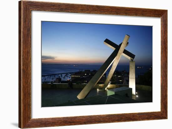 Largo da Cruz Quebrada (Fallen Cross), Pelourinho, Salvador (Salvador de Bahia), Bahia, Brazil-Yadid Levy-Framed Photographic Print