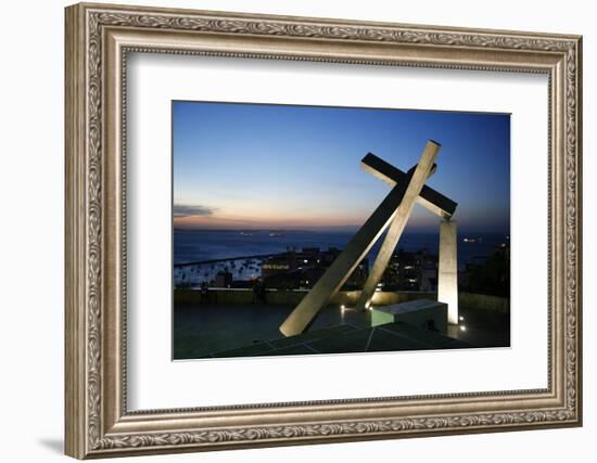 Largo da Cruz Quebrada (Fallen Cross), Pelourinho, Salvador (Salvador de Bahia), Bahia, Brazil-Yadid Levy-Framed Photographic Print