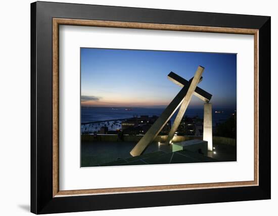 Largo da Cruz Quebrada (Fallen Cross), Pelourinho, Salvador (Salvador de Bahia), Bahia, Brazil-Yadid Levy-Framed Photographic Print