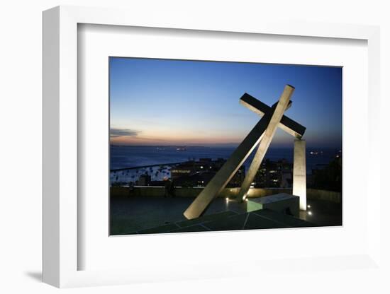 Largo da Cruz Quebrada (Fallen Cross), Pelourinho, Salvador (Salvador de Bahia), Bahia, Brazil-Yadid Levy-Framed Photographic Print