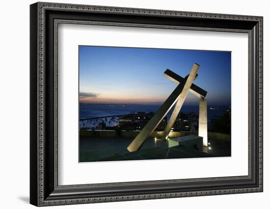 Largo da Cruz Quebrada (Fallen Cross), Pelourinho, Salvador (Salvador de Bahia), Bahia, Brazil-Yadid Levy-Framed Photographic Print