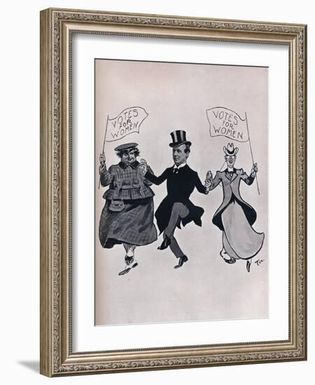 Larking with the Girls, 1906-null-Framed Giclee Print