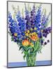 Larkspur and Delphiniums-Christopher Ryland-Mounted Giclee Print