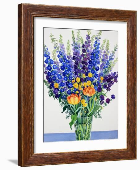 Larkspur and Delphiniums-Christopher Ryland-Framed Giclee Print