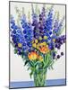 Larkspur and Delphiniums-Christopher Ryland-Mounted Premium Giclee Print