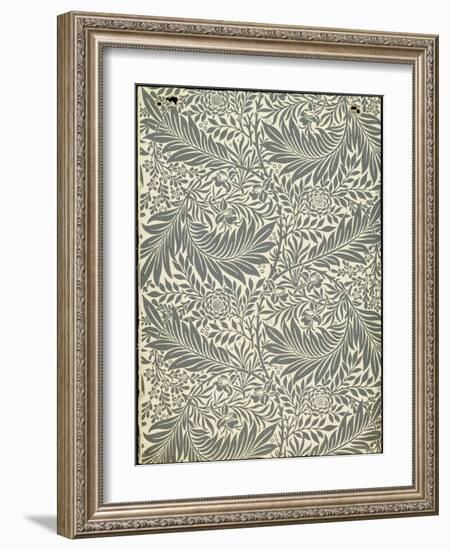 Larkspur, Wallpaper Design, 1872-William Morris-Framed Giclee Print