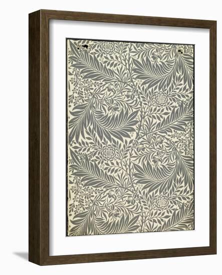 Larkspur, Wallpaper Design, 1872-William Morris-Framed Giclee Print