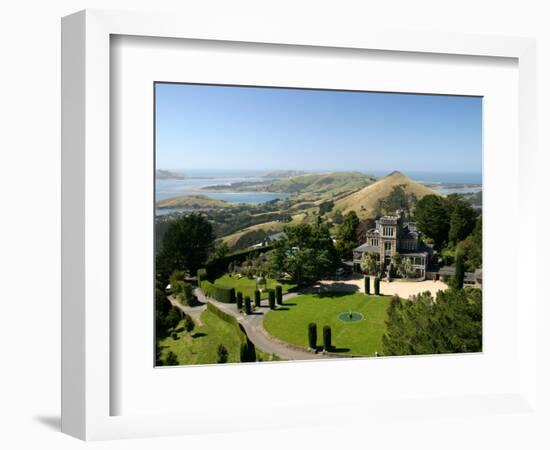 Larnach Castle and Otago Peninsula, Dunedin, New Zealand-David Wall-Framed Photographic Print