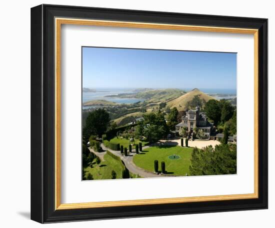 Larnach Castle and Otago Peninsula, Dunedin, New Zealand-David Wall-Framed Photographic Print