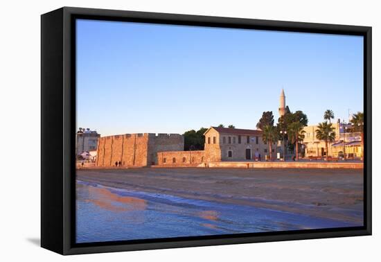 Larnaka Fort, Medieval Museum and Mosque, Larnaka, Cyprus, Eastern Mediterranean Sea, Europe-Neil Farrin-Framed Premier Image Canvas
