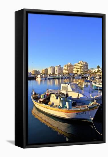 Larnaka Harbour, Larnaka, Cyprus, Eastern Mediterranean Sea, Europe-Neil Farrin-Framed Premier Image Canvas