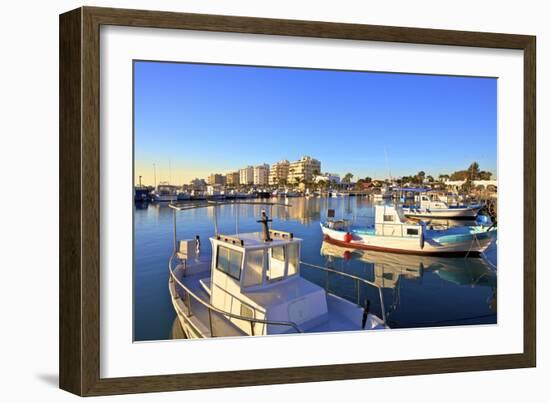 Larnaka Harbour, Larnaka, Cyprus, Eastern Mediterranean Sea, Europe-Neil Farrin-Framed Photographic Print