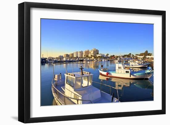 Larnaka Harbour, Larnaka, Cyprus, Eastern Mediterranean Sea, Europe-Neil Farrin-Framed Photographic Print