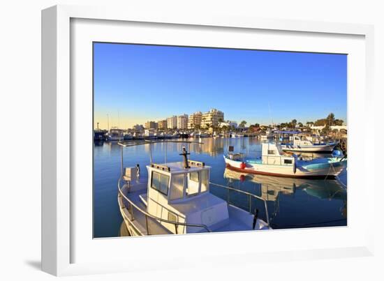 Larnaka Harbour, Larnaka, Cyprus, Eastern Mediterranean Sea, Europe-Neil Farrin-Framed Photographic Print