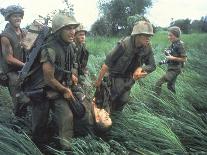 Wounded Marine Gunnery Sgt. Jeremiah Purdie During the Vietnam War-Larry Burrows-Photographic Print