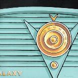 Galaxy Radio - Aqua-Larry Hunter-Giclee Print