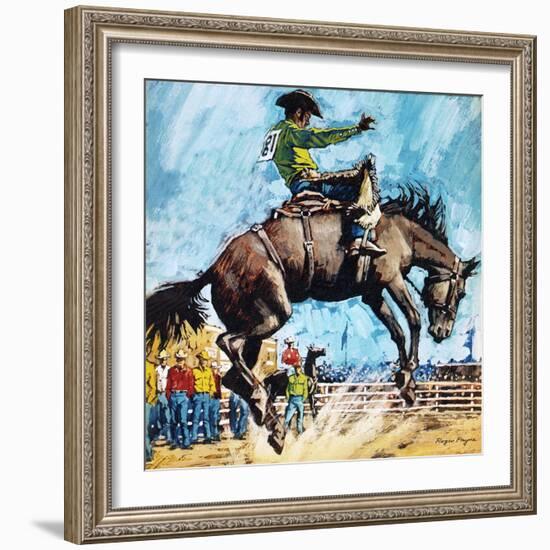 Larry Mahan, Superstar of the Rodeo-Payne-Framed Giclee Print