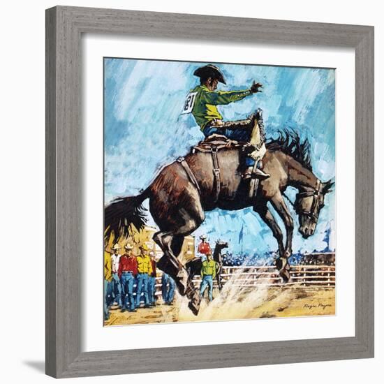 Larry Mahan, Superstar of the Rodeo-Payne-Framed Giclee Print