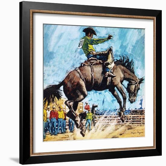 Larry Mahan, Superstar of the Rodeo-Payne-Framed Giclee Print