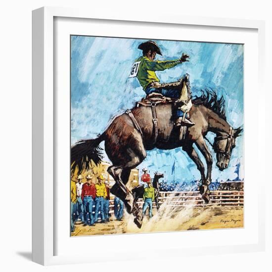 Larry Mahan, Superstar of the Rodeo-Payne-Framed Giclee Print