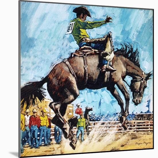 Larry Mahan, Superstar of the Rodeo-Payne-Mounted Giclee Print