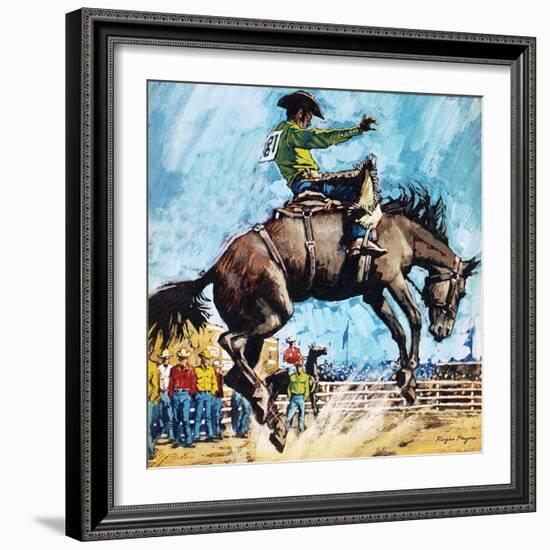 Larry Mahan, Superstar of the Rodeo-Payne-Framed Giclee Print