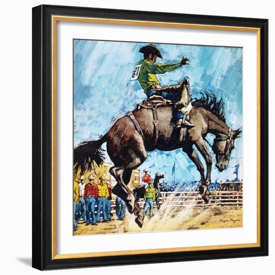 Larry Mahan, Superstar of the Rodeo-Payne-Framed Giclee Print