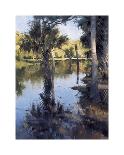 Palms on Water II-Larry Moore-Giclee Print