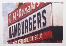 XII - Cheeseburger and Fries from One Culture Under God-Larry Stark-Framed Serigraph