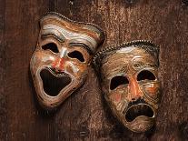 Comedy and Tragedy Masks Lying-Lars Hallstrom-Photographic Print