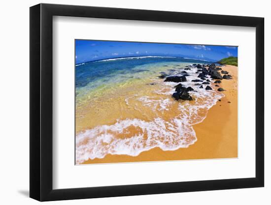 Larsen's Beach, North Shore, Island of Kauai, Hawaii-Russ Bishop-Framed Photographic Print