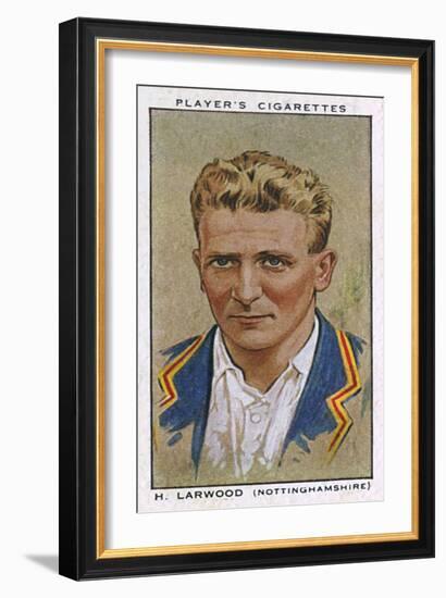 Larwood, Cricketer-null-Framed Premium Giclee Print