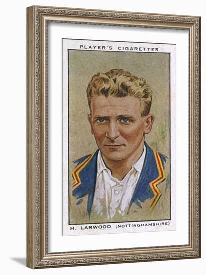 Larwood, Cricketer-null-Framed Art Print