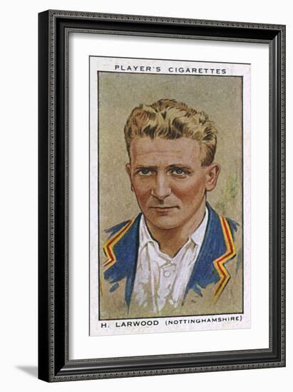 Larwood, Cricketer-null-Framed Art Print