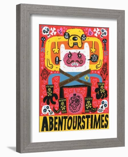 Las Aventuras de Pen-Jorge R. Gutierrez-Framed Art Print