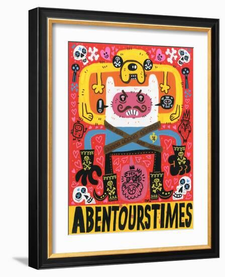 Las Aventuras de Pen-Jorge R. Gutierrez-Framed Art Print