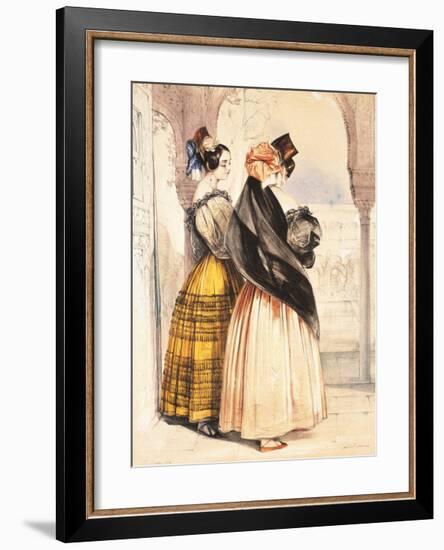 Las Dos Hermanas-T^ F^ Lewis-Framed Art Print