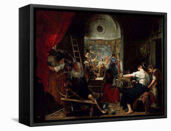 Las Hilanderas, the Fable of Arachne-Diego Velazquez-Framed Premier Image Canvas