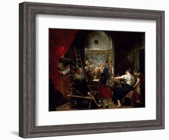 Las Hilanderas, the Fable of Arachne-Diego Velazquez-Framed Giclee Print