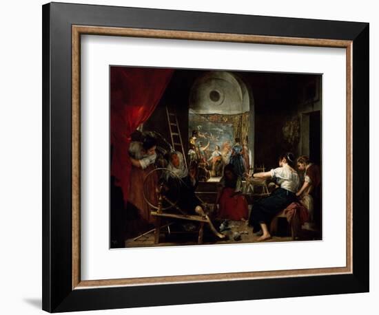 Las Hilanderas, the Fable of Arachne-Diego Velazquez-Framed Giclee Print