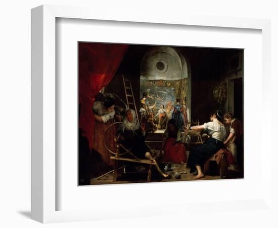 Las Hilanderas, the Fable of Arachne-Diego Velazquez-Framed Giclee Print