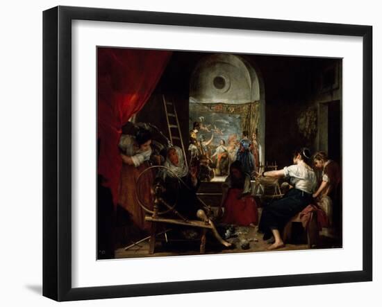 Las Hilanderas, the Fable of Arachne-Diego Velazquez-Framed Giclee Print