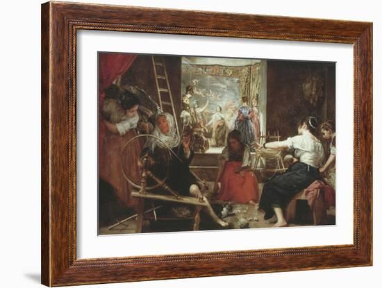 Las Hilanderas (The Spinners) or La Fabula De Aracne (Fable of Arachne), 1657-60, 86X113In-Diego Velazquez-Framed Giclee Print