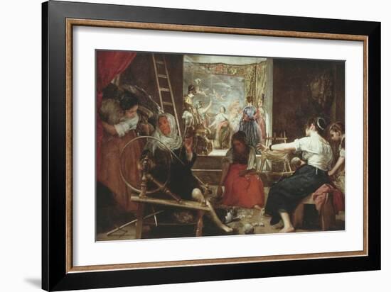 Las Hilanderas (The Spinners) or La Fabula De Aracne (Fable of Arachne), 1657-60, 86X113In-Diego Velazquez-Framed Giclee Print