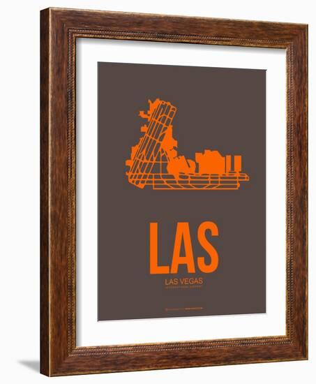 Las Las Vegas Poster 1-NaxArt-Framed Art Print