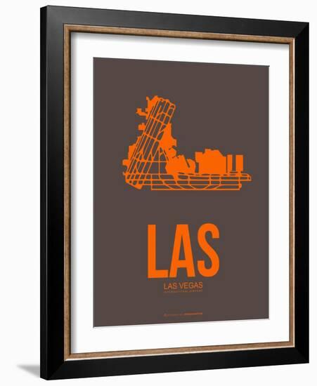 Las Las Vegas Poster 1-NaxArt-Framed Art Print